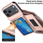 Husa de Protectie compatibila Apple iPhone 17 Pro Max, Flippy, Compartiment pentru Carduri, Anti-alunecare, Protectie