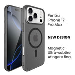 Husa de Protectie compatibila Apple iPhone 17 Pro Max, Flippy, Magnetica Ultra-subtire, Anti-alunecare, Protectie PC,