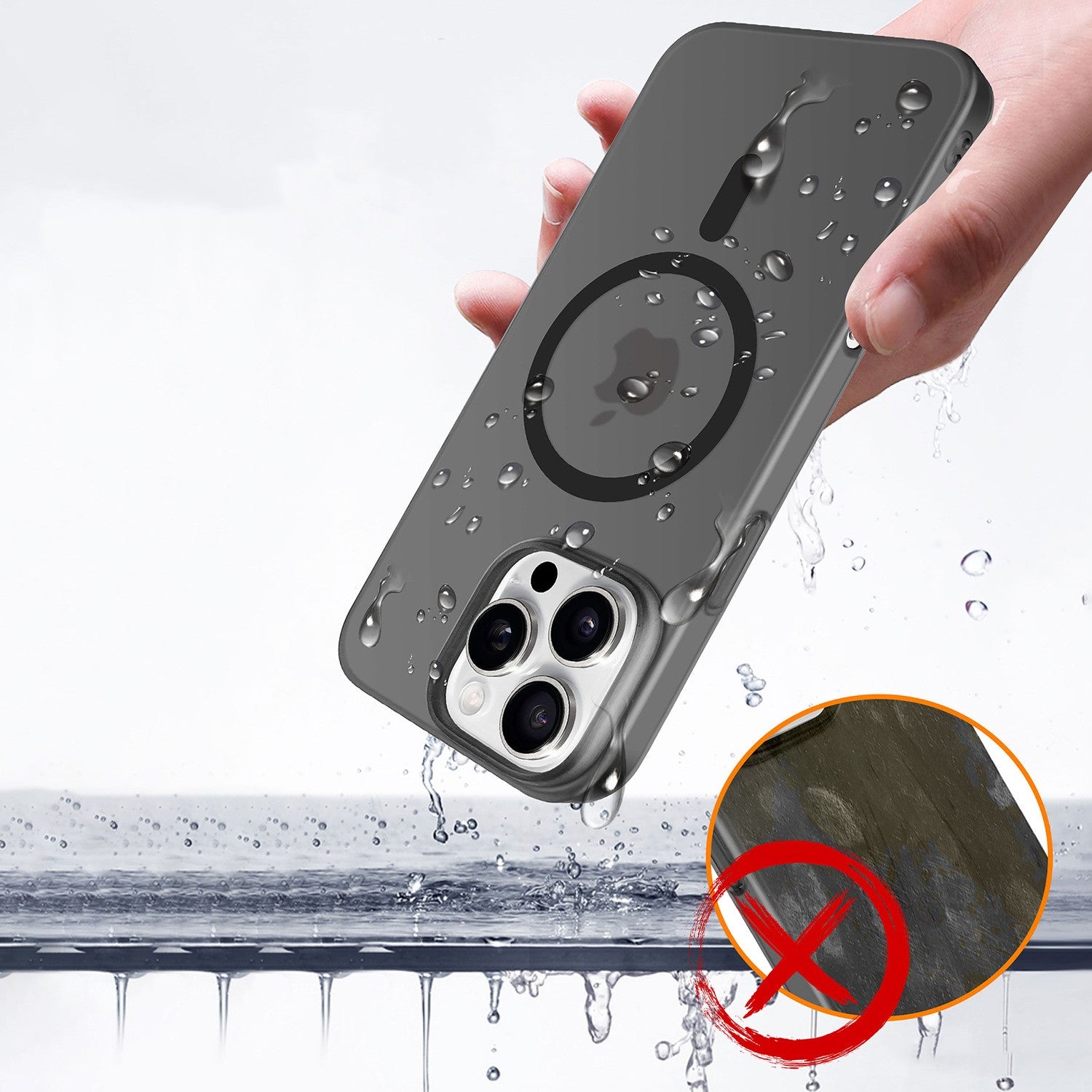 Husa de Protectie compatibila Apple iPhone 17 Air, Flippy, Magnetica Ultra-subtire, Anti-alunecare, Protectie PC,