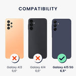 Husa de Protectie Matte TPU, Flippy, pentru Samsung Galaxy A15, Protectie Camera, Antisoc, Antizgariere, Antialunecare,