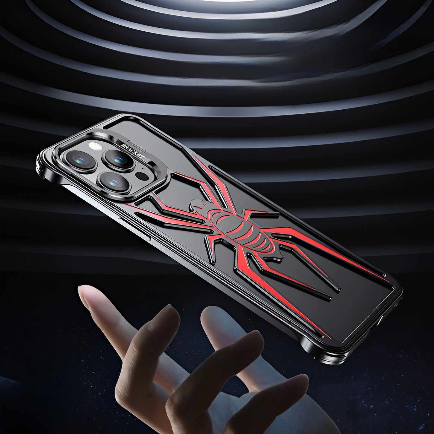 Husa de Protectie Compatibila iPhone 15 Pro, cu Suport Metalic pentru Camera, Armor Protective Series, Flippy, Antisoc,