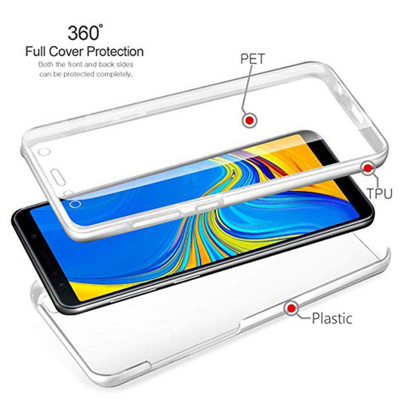 Husa de protectie Flippy 360 grade, PC+TPU+Folie policarbonat, pentru Apple iPhone 14, Transparent