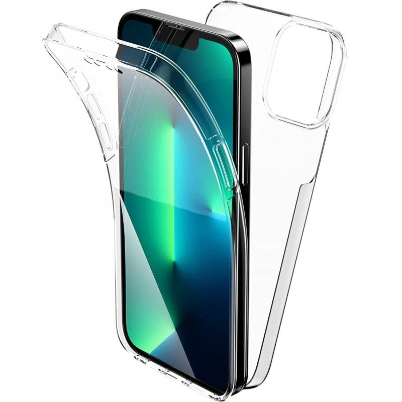 Husa de Protectie 360°, Flippy, pentru Samsung Galaxy A34 5G, din PC + TPU cu Folie Policarbonat, Transparenta
