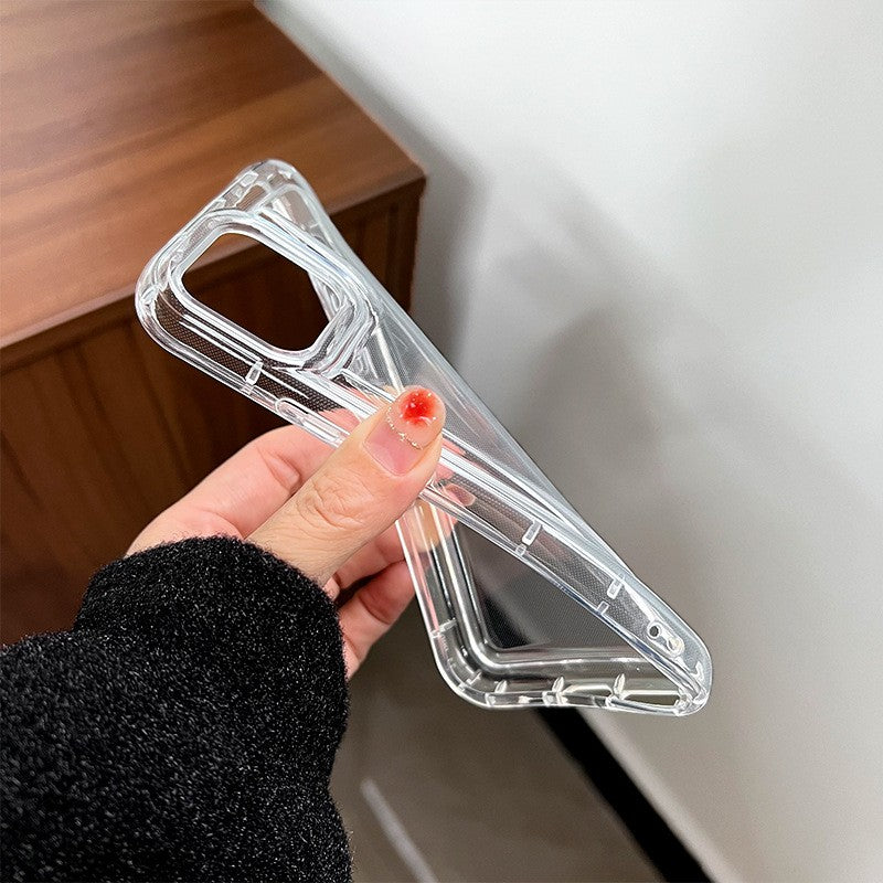 Husa de protectie Flippy, Airbag Shock Absorption, TPU, pentru Apple iPhone 14 Pro , Transparent