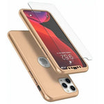 Husa de protectie Flippy compatibila cu Apple iPhone 12 Pro Max Full Cover 360 Auriu + Folie de protectie
