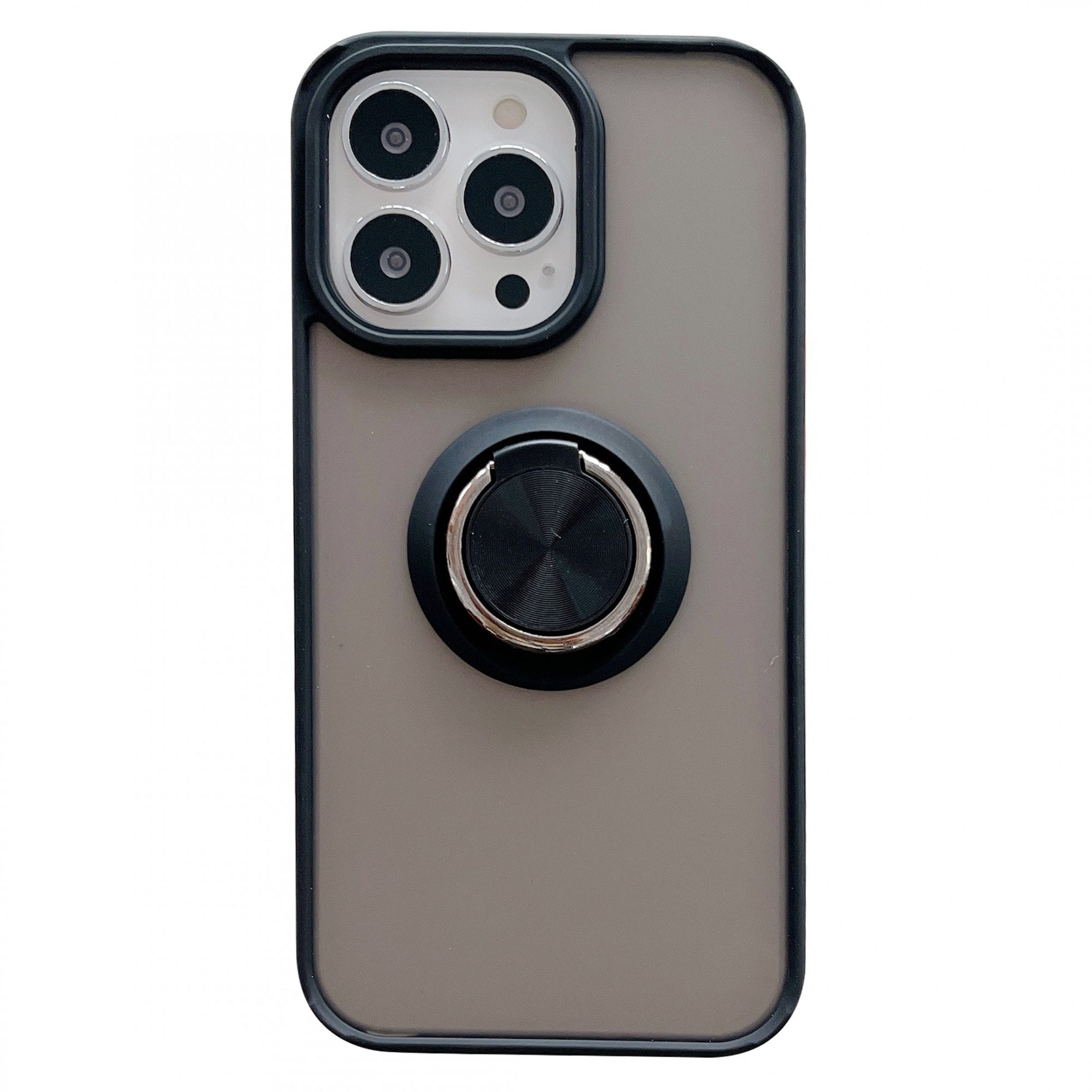 Husa de protectie Flippy compatibila cu Apple iPhone 13,Defender cu prindere inel,Negru