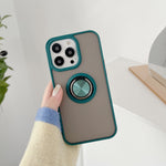 Husa de protectie Flippy compatibila cu Apple iPhone 13 Mini,Defender cu prindere inel,Verde