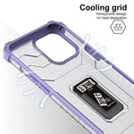 Husa de protectie Flippy compatibila cu Apple iPhone 13 Pro Acrylic Armor cu suport Mov