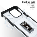Husa de protectie Flippy compatibila cu Apple iPhone 13 Pro Acrylic Armor cu suport Negru