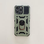 Husa de protectie Flippy compatibila cu Apple iPhone 13 Pro Defender Model 4 cu suport,Verde