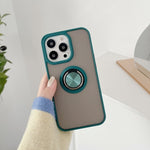 Husa de protectie Flippy compatibila cu Apple iPhone 13 Pro Max,Defender cu prindere inel,Verde