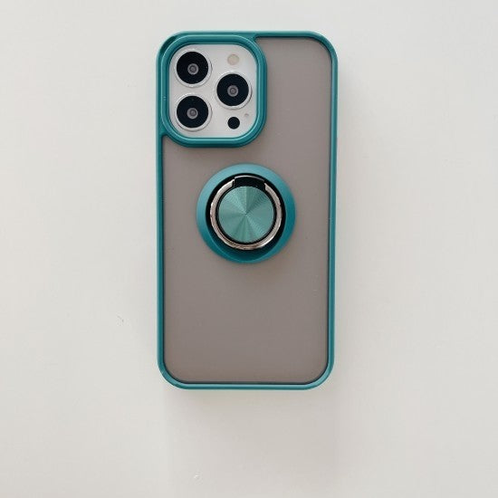 Husa de protectie Flippy compatibila cu Apple iPhone 13 Pro Max,Defender cu prindere inel,Verde