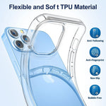 Husa de protectie Flippy compatibila cu Apple iPhone 13 Pro Max Tpu Transparent