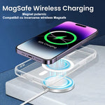 Husa de protectie Flippy compatibila cu Apple iPhone 15, MagSafe Blister, gaura mare camera, transparenta