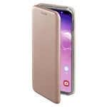 Husa de protectie Flippy compatibila cu Huawei P40 Lite Magnet Book Case Roz-Auriu