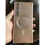 Husa de protectie Flippy, cu incarcare Wireless, Tehnologie Magsafe, pentru Samsung Galaxy S23 Plus , Rose Gold