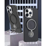 Husa de protectie Flippy, cu incarcare Wireless, Tehnologie Magsafe, TPU, Inel magnetic rotativ cu functie de suport,
