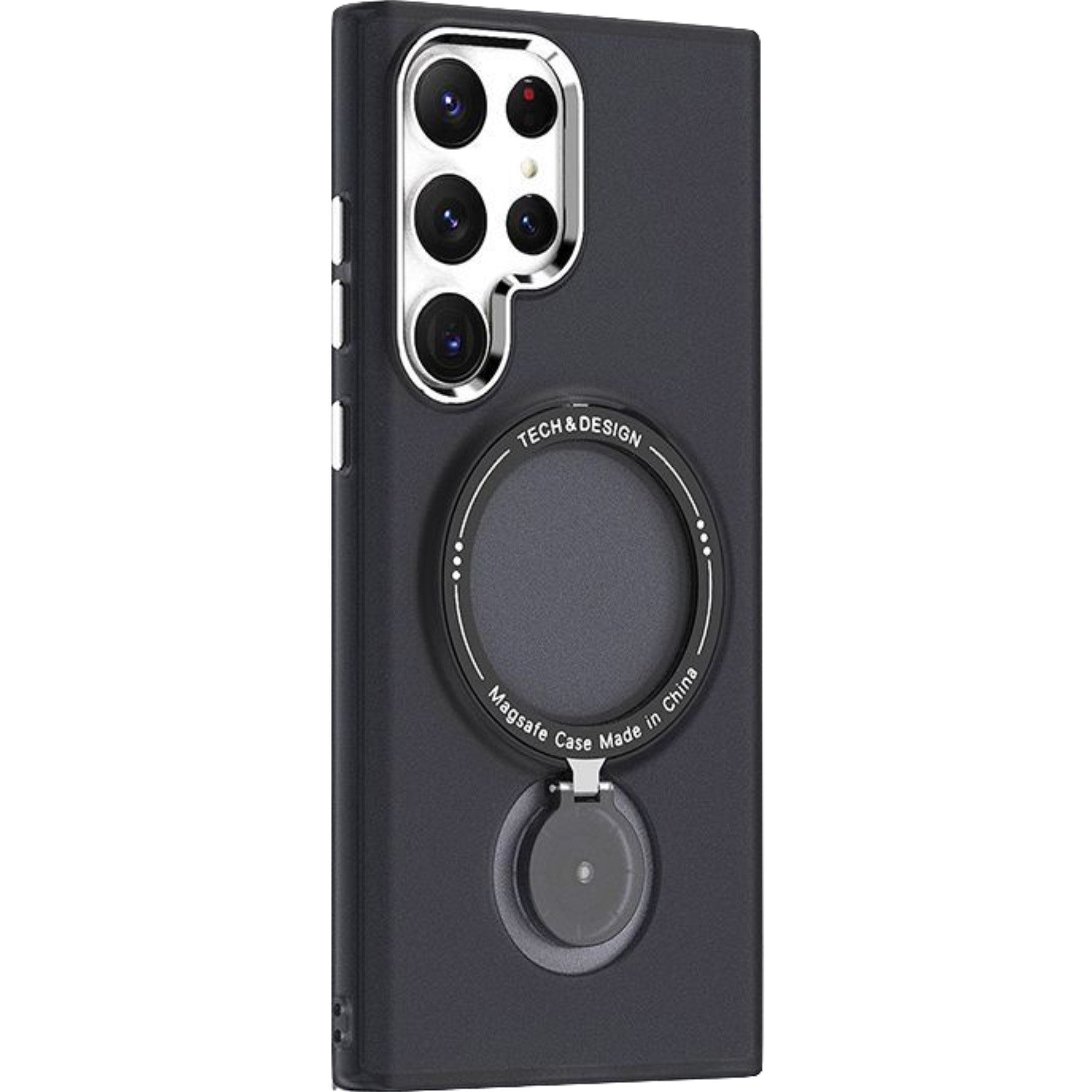 Husa de protectie Flippy, cu incarcare Wireless, Tehnologie Magsafe, TPU, Inel magnetic rotativ cu functie de suport,
