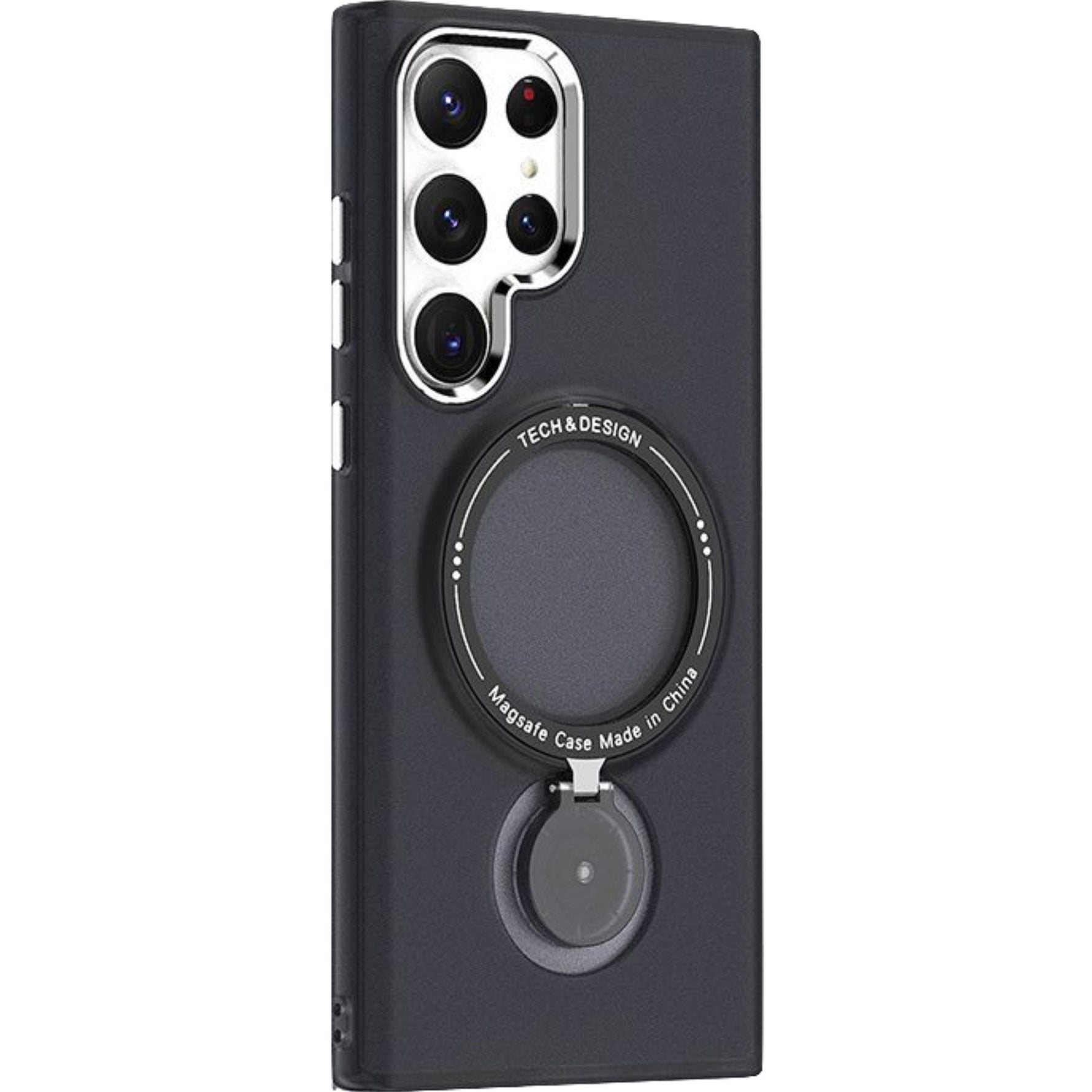Husa de protectie Flippy, cu incarcare Wireless, Tehnologie Magsafe, TPU, Inel magnetic rotativ cu functie de suport,