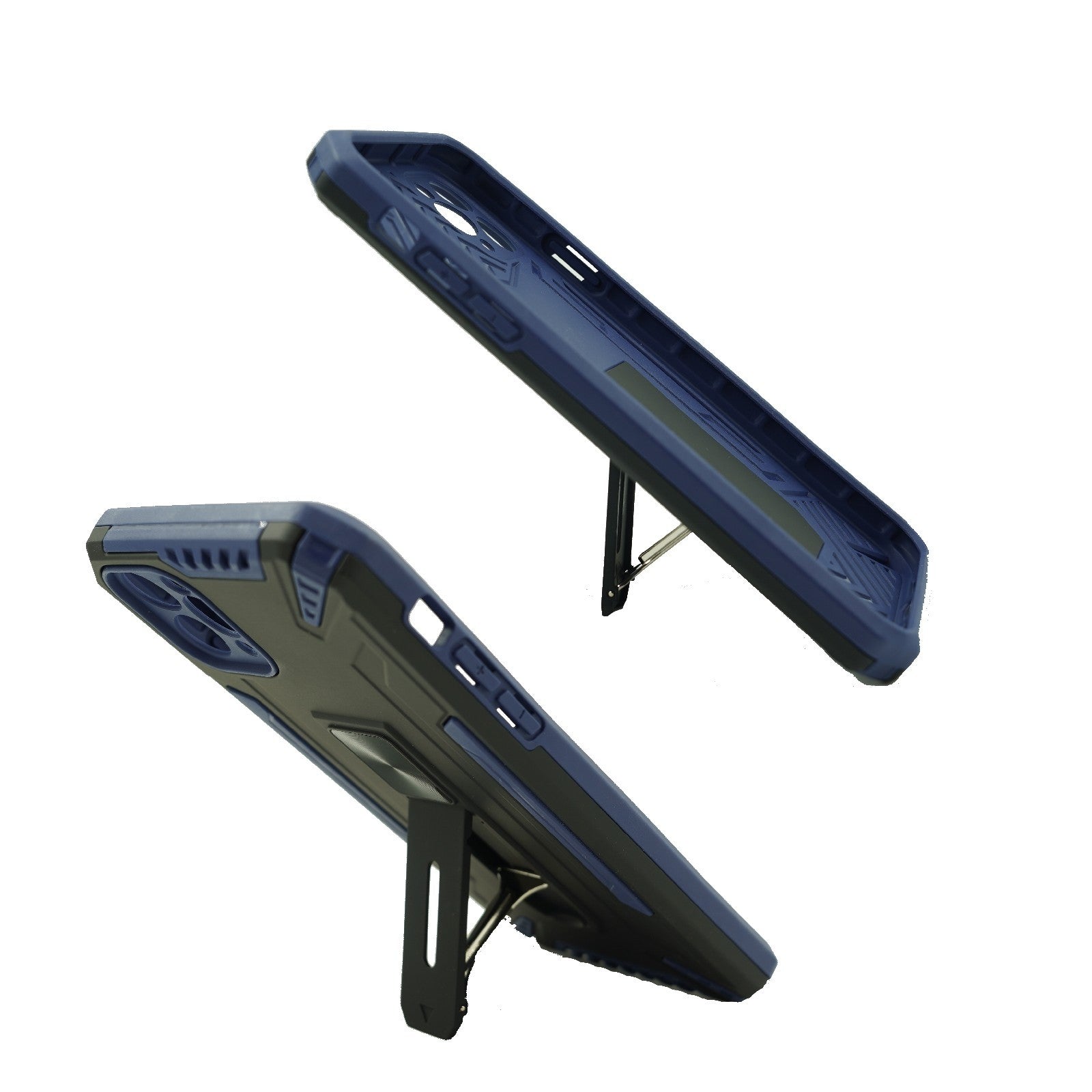 Husa de protectie Flippy pentru Apple iPhone 12 Pro Defender Sergeant Brave cu suport, Albastru inchis