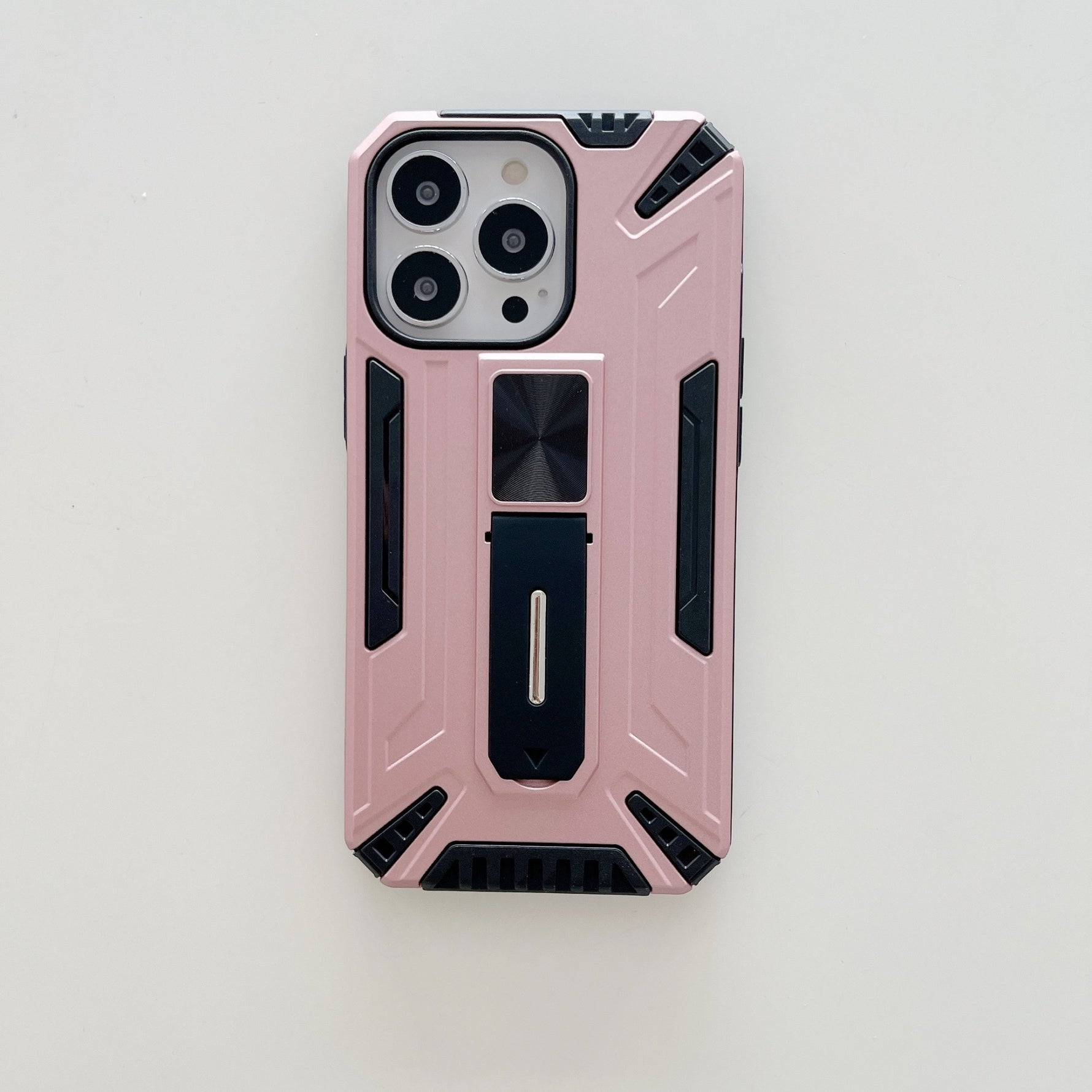 Husa de protectie Flippy pentru Apple iPhone 13 Defender Sergeant Brave cu suport,Roz Auriu