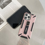 Husa de protectie Flippy pentru Apple iPhone 13 Defender Sergeant Brave cu suport,Roz Auriu