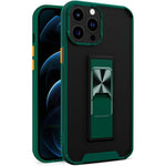 Husa Telefon, Flippy, Compatibila Apple iPhone 13 Mini, Carcasa Defender Sergeant Brave, Magnetic, cu Suport, Verde