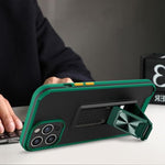 Husa Telefon, Flippy, Compatibila Apple iPhone 13 Mini, Carcasa Defender Sergeant Brave, Magnetic, cu Suport, Verde
