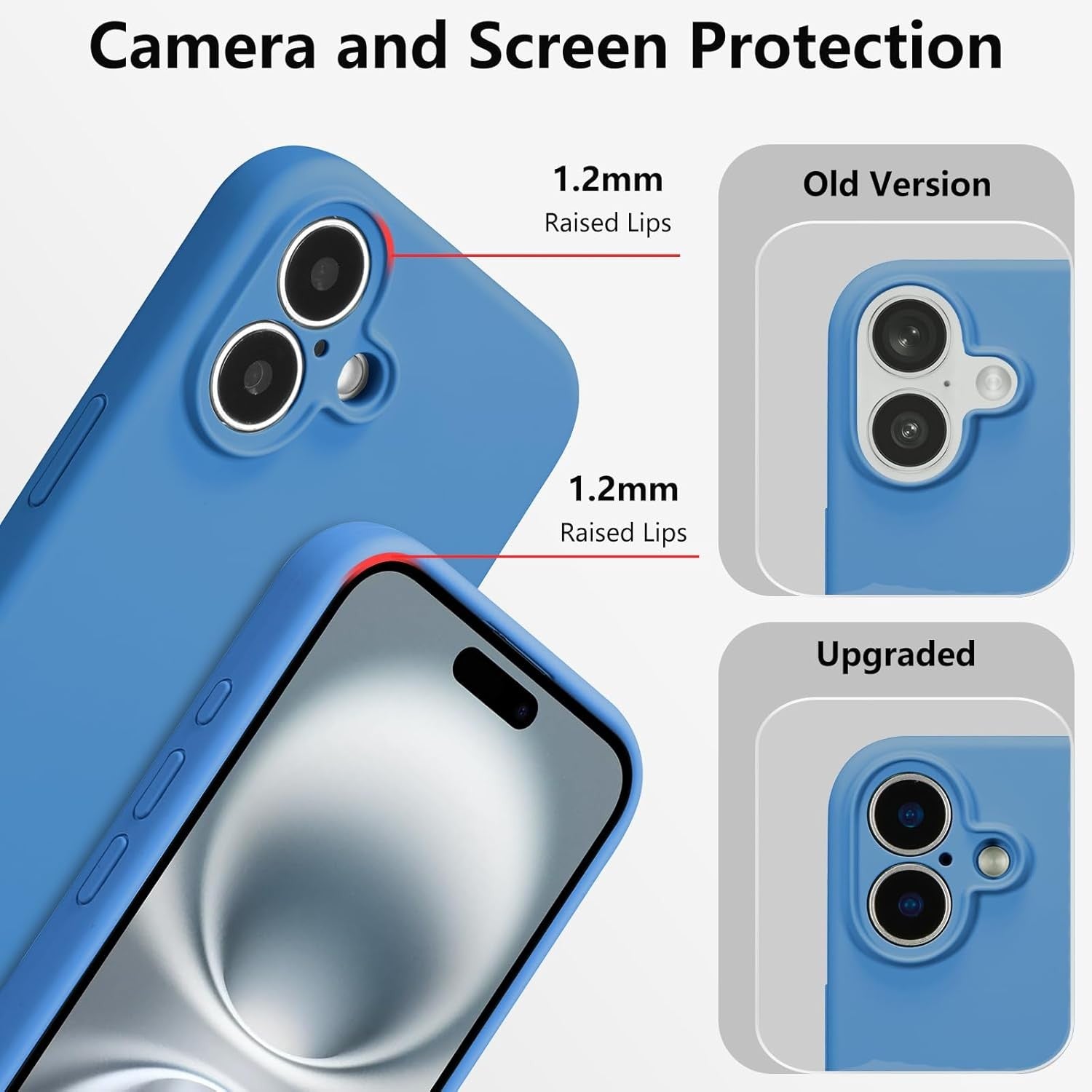 Husa de Protectie, Flippy, pentru iPhone 16, Liquid Silicone, cu Microfibra pe Interior, Protectie Antisoc, Compatibil