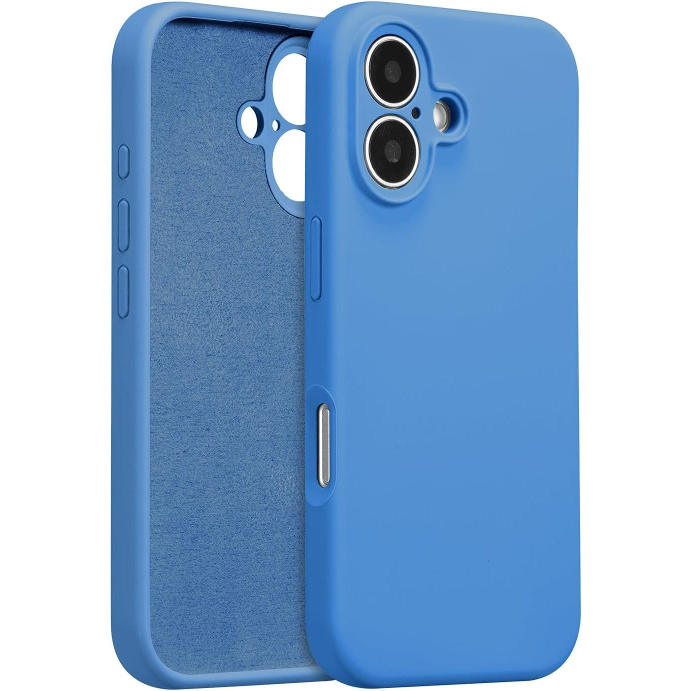 Husa de Protectie, Flippy, pentru iPhone 16, Liquid Silicone, cu Microfibra pe Interior, Protectie Antisoc, Compatibil