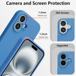 Husa de Protectie, Flippy, pentru iPhone 16 Plus, Liquid Silicone, cu Microfibra pe Interior, Protectie Antisoc,