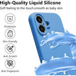 Husa de Protectie, Flippy, pentru iPhone 16 Plus, Liquid Silicone, cu Microfibra pe Interior, Protectie Antisoc,