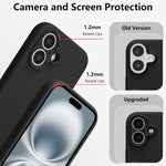 Husa de Protectie, Flippy, pentru iPhone 16 Plus, Liquid Silicone, cu Microfibra pe Interior, Protectie Antisoc,