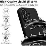 Husa de Protectie, Flippy, pentru iPhone 16 Plus, Liquid Silicone, cu Microfibra pe Interior, Protectie Antisoc,