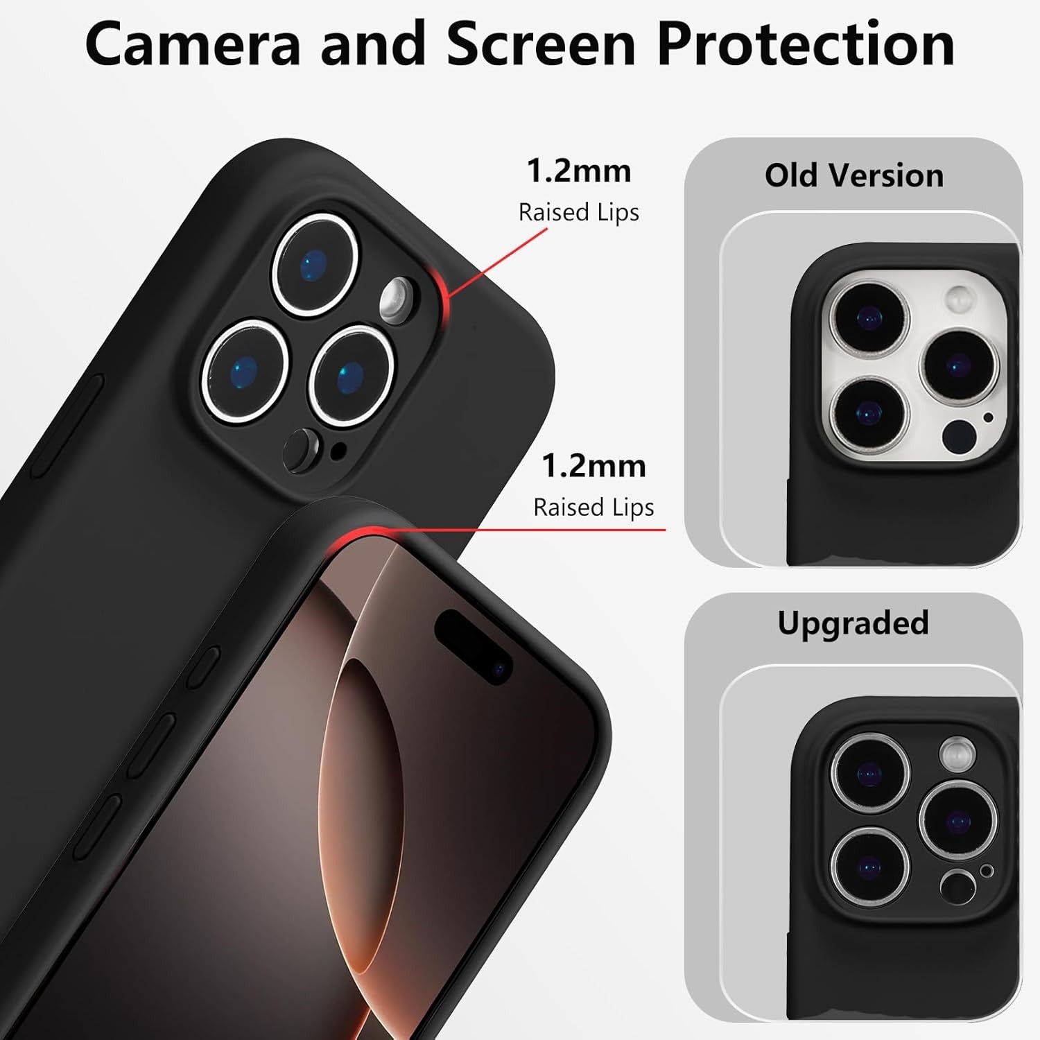 Husa de Protectie, Flippy, pentru iPhone 16 Pro, Liquid Silicone, cu Microfibra pe Interior, Protectie Antisoc,