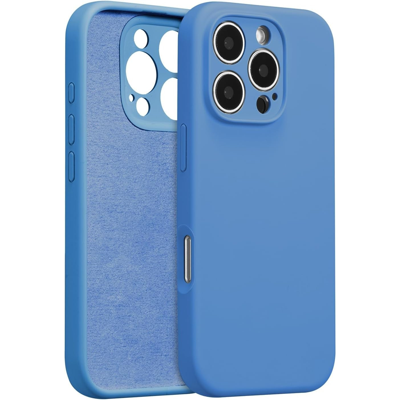 Husa de Protectie, Flippy, pentru iPhone 16 Pro Max, Liquid Silicone, cu Microfibra pe Interior, Protectie Antisoc,
