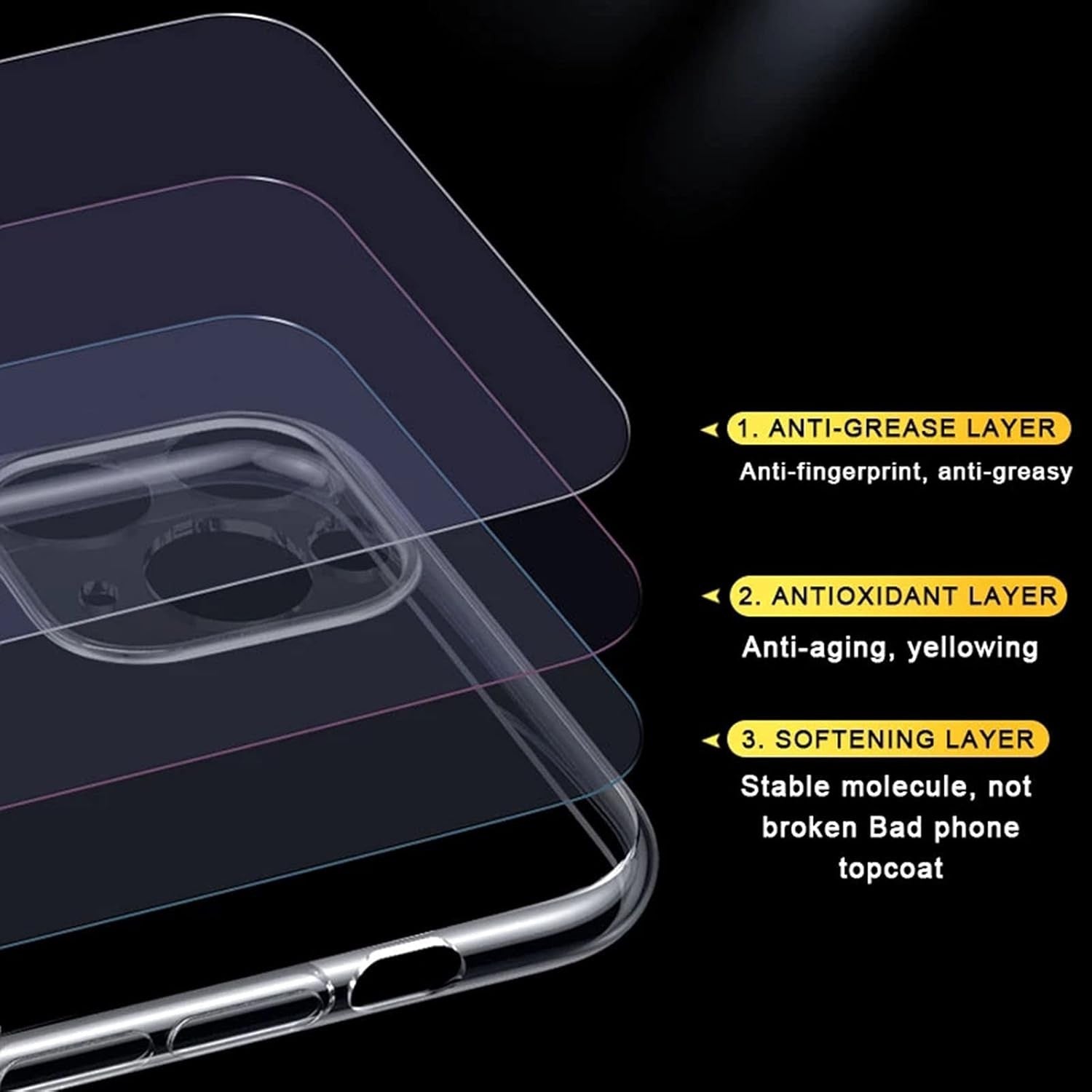 Husa de Protectie, Flippy, pentru Apple iPhone 16 Pro Max, TPU, Antisoc, Rezistenta la Impact, Protectie Camera,