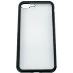 Husa de Protectie, Flippy, pentru Apple iPhone 7, Magnetic 360, Metal, cu Folie Sticla Inclusa, Negru