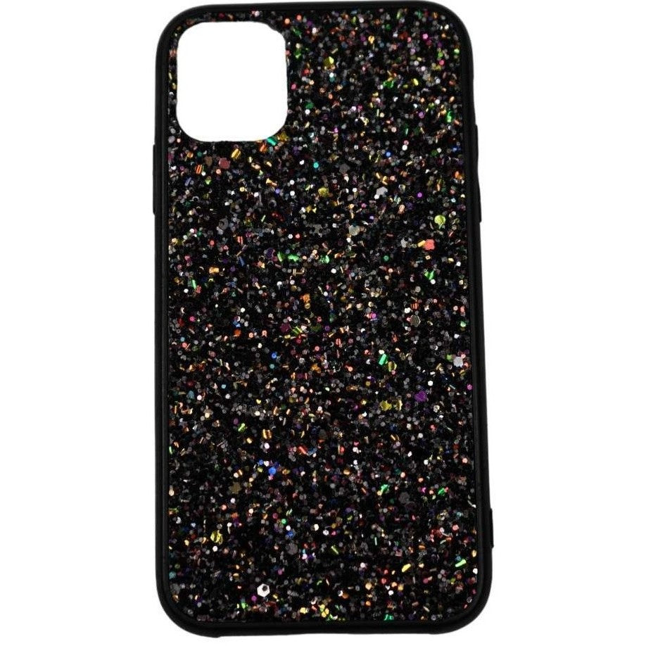 Husa de Protectie, Flippy, pentru Apple iPhone SE 2020, Sclipici, TPU, Negru