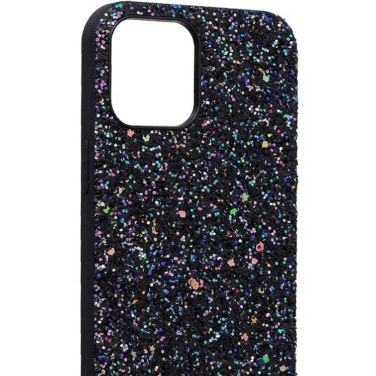 Husa de Protectie, Flippy, pentru Apple iPhone SE 2020, Sclipici, TPU, Negru