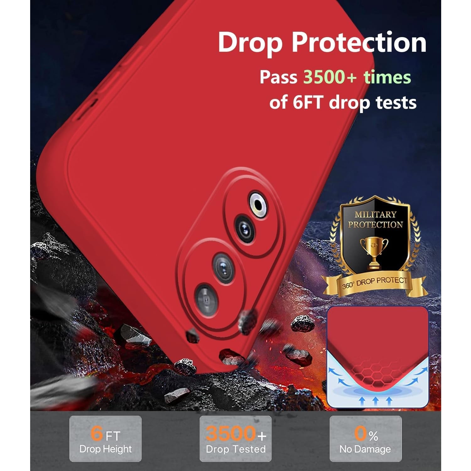 Husa de Protectie, Flippy, pentru Honor 90, Liquid Silicone, cu Microfibra pe Interior, Protectie Antisoc, Compatibil