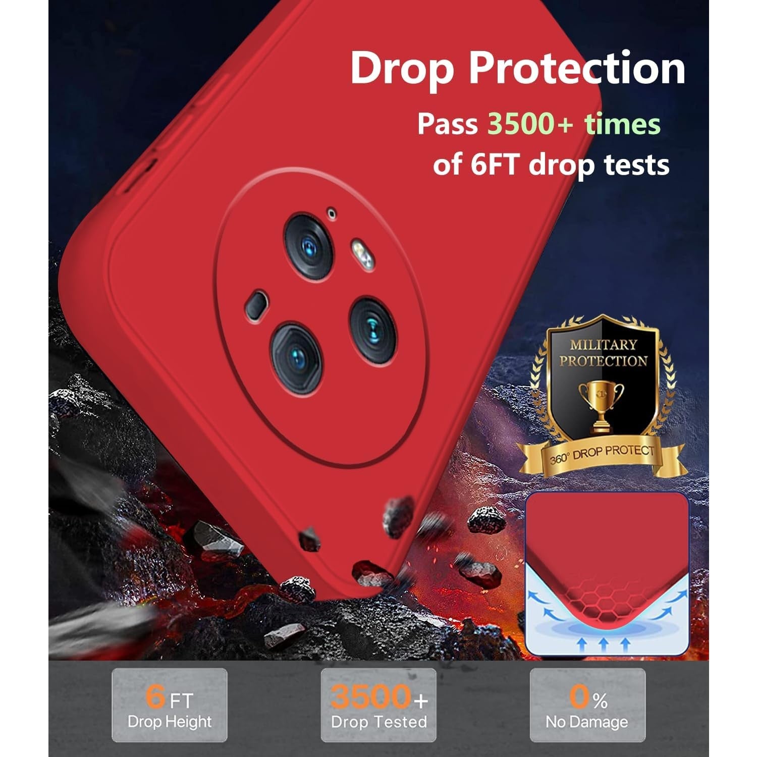 Husa de Protectie, Flippy, pentru Honor Magic 5 Pro, Liquid Silicone, cu Microfibra pe Interior, Protectie Antisoc,