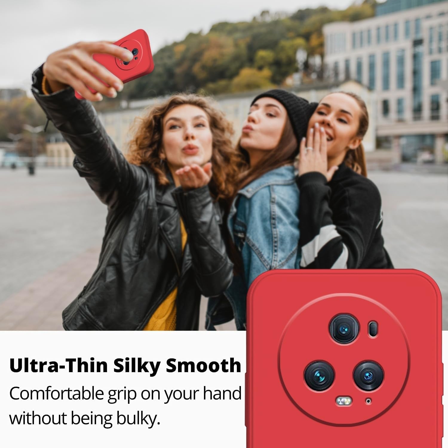 Husa de Protectie, Flippy, pentru Honor Magic 5 Pro, Liquid Silicone, cu Microfibra pe Interior, Protectie Antisoc,