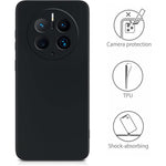 Husa de Protectie, Flippy, pentru Huawei Mate 50 Pro, Liquid Silicone, cu Microfibra pe Interior, Protectie Antisoc,