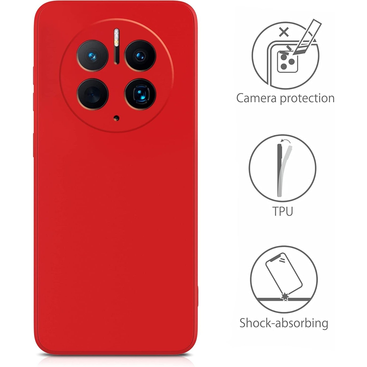 Husa de Protectie, Flippy, pentru Huawei Mate 50 Pro, Liquid Silicone, cu Microfibra pe Interior, Protectie Antisoc,