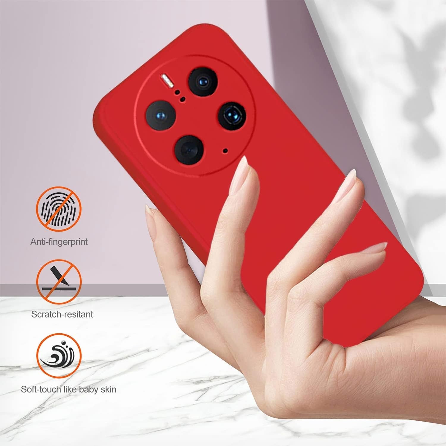 Husa de Protectie, Flippy, pentru Huawei Mate 50 Pro, Liquid Silicone, cu Microfibra pe Interior, Protectie Antisoc,