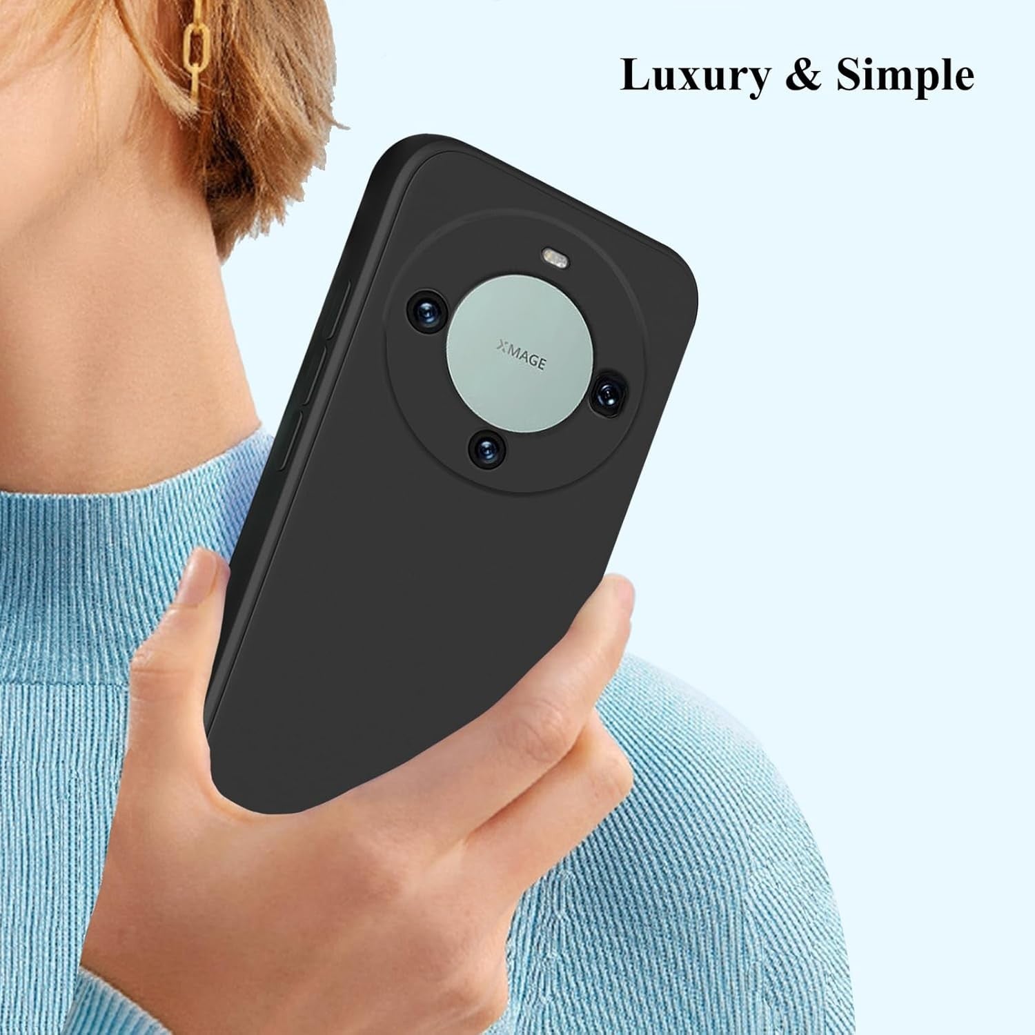 Husa de Protectie, Flippy, pentru Huawei Mate 60 Pro, Liquid Silicone, cu Microfibra pe Interior, Protectie Antisoc,
