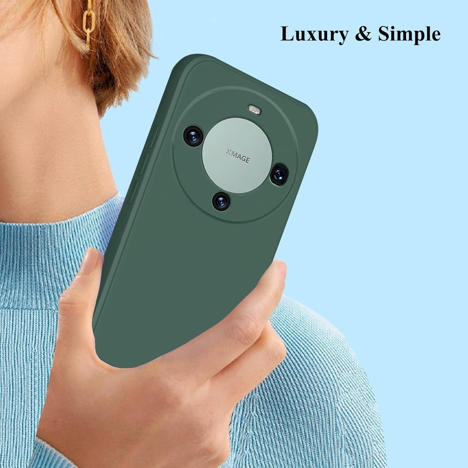 Husa de Protectie, Flippy, pentru Huawei Mate 60 Pro, Liquid Silicone, cu Microfibra pe Interior, Protectie Antisoc,