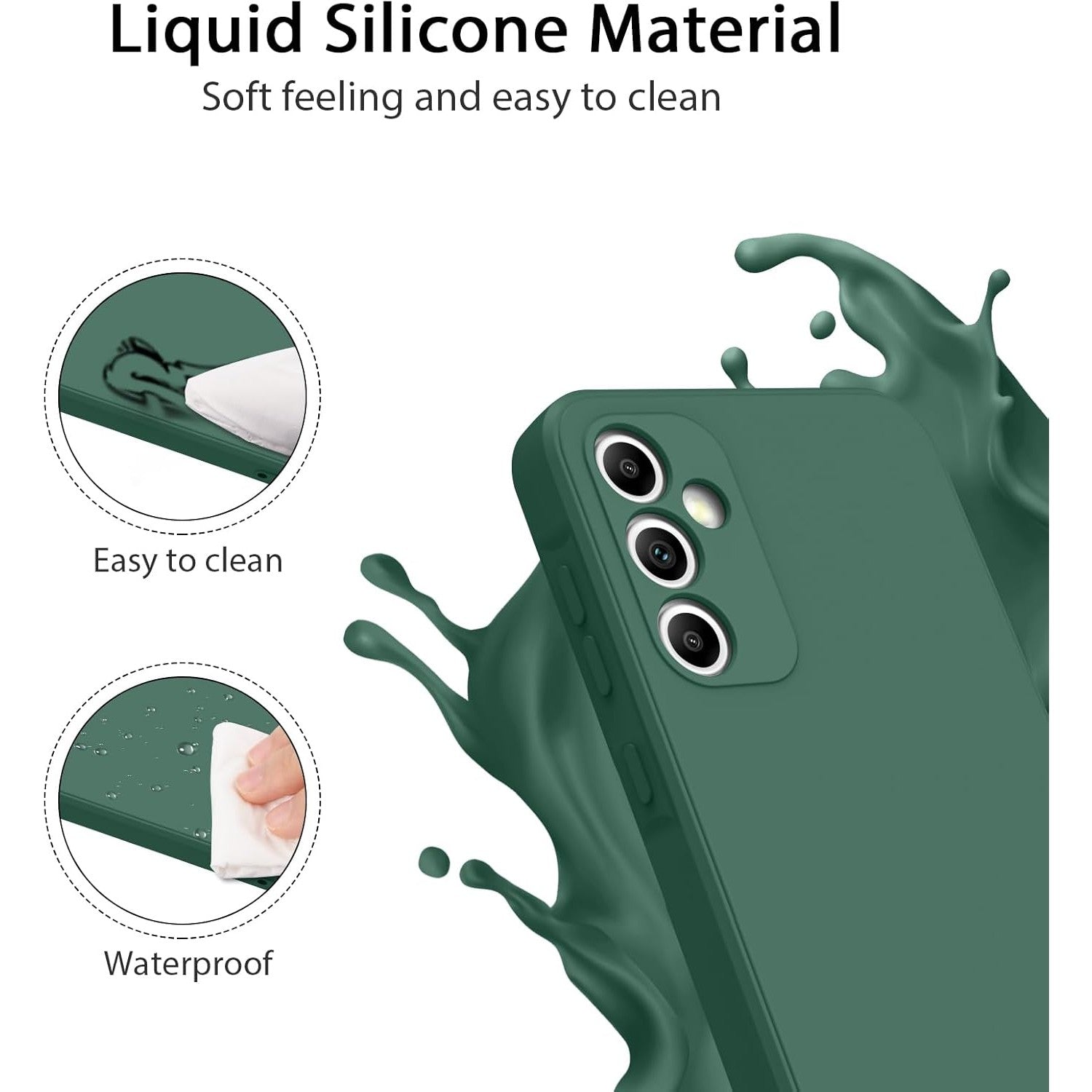 Husa de Protectie, Flippy, pentru Huawei P60 Pro, Liquid Silicone, cu Microfibra pe Interior, Protectie Antisoc,