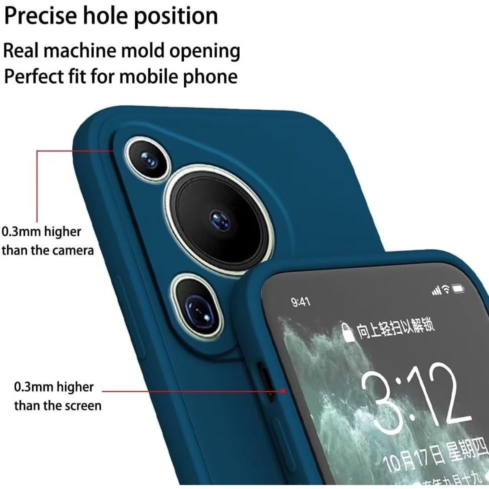 Husa de Protectie, Flippy, pentru Huawei Pura 70, Liquid Silicone, cu Microfibra pe Interior, Protectie Antisoc,